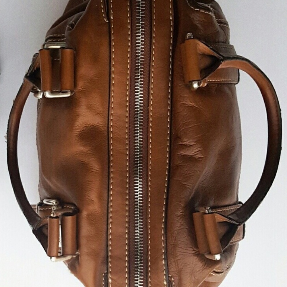 Michael Kors logo buckle bag brown leather - Picture 2 of 6